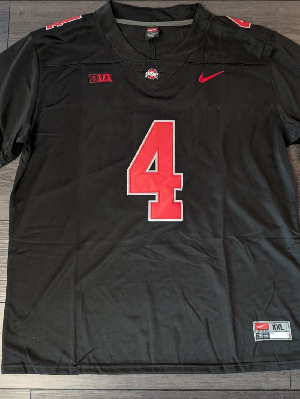 🏈 Jeremiah Smith #4 Ohio State Buckeyes BLACKOUT Stitched Men's Jersey - Picture 7 of 7